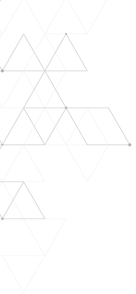 Grafik mit einem Gebilde eines geometrischen Musters